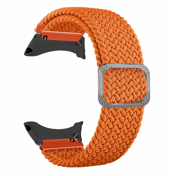 For Suunto Core Watch Band Stretchy 22mm Soft Nylon Elastic Braided Strap - Orange