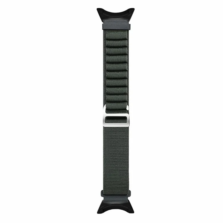 For Suunto Core Watch Band 22mm Nylon Loop Adjustable Wrist Strap with Connector - Army Green