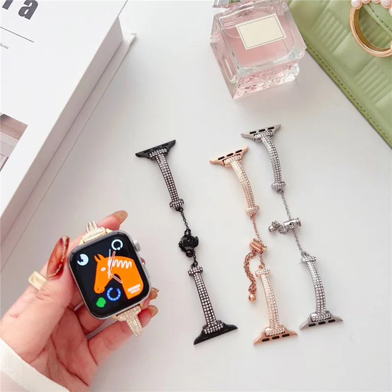 Watch Strap for Apple Watch Series 10 42mm / 9 8 7 41mm / SE (2023) SE (2022) SE 6 5 4 40mm / 3 2 1 38mm Watch Band Bracelet Strap - Silver