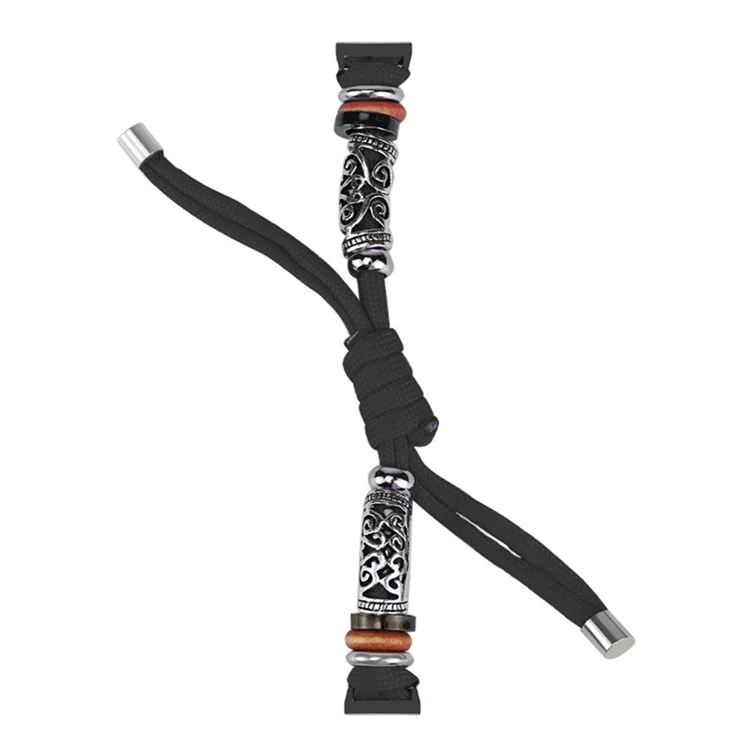 Для Huawei Watch Fit mini Beads Bracelet Braided Watch Band Strap - Черный