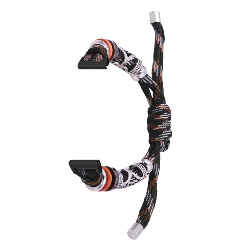 For Keep B4 / Huawei Watch Fit mini Beads Bracelet Braided Watch Band Strap - Forest Camo