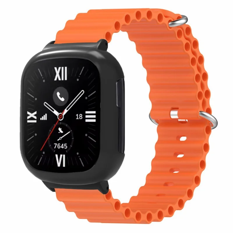 For Honor Watch 4 Ersatz-Armband Silikonband mit Uhrengehäuse - Orange