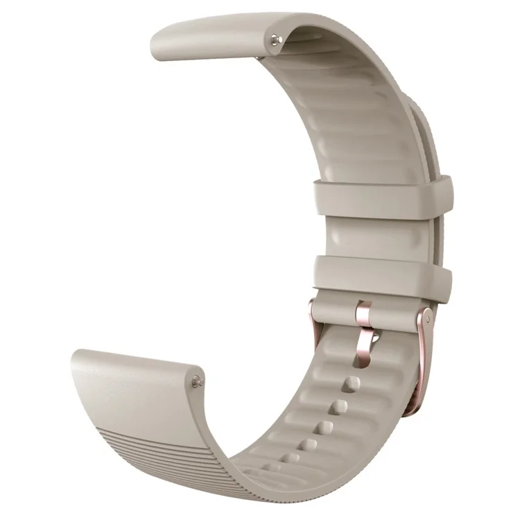 Para Huami Amazfit GTS3 Solid Color Wrist Band Adjustable Silicone Watch Strap - Cinza