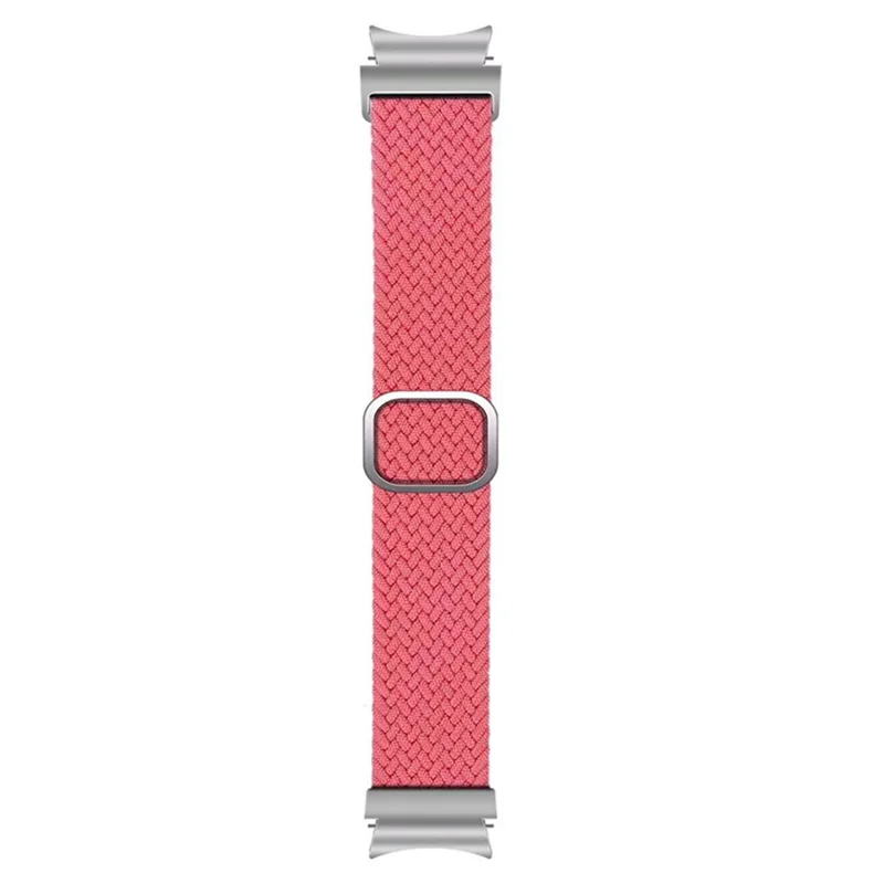 For Samsung Galaxy Watch FE 40mm / Watch6 / Watch 5 / Watch4 Strap Adjustable Nylon Braided Watch Band - Pink