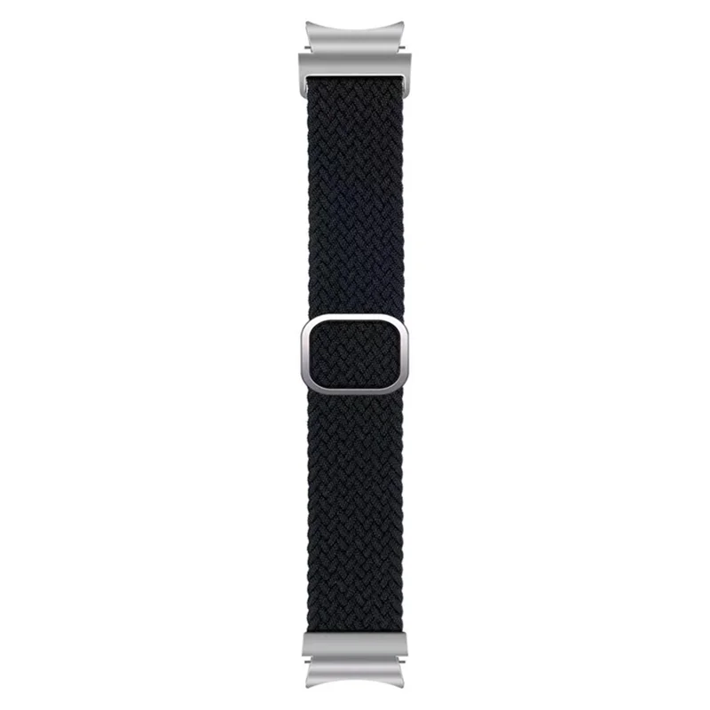 For Samsung Galaxy Watch FE 40mm / Watch6 / Watch 5 / Watch4 Strap Adjustable Nylon Braided Watch Band - Black