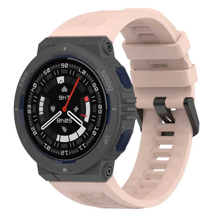 For Huami Amazfit Active Edge A2212 Replacement Wrist Band Soft Silicone Watch Strap - Pink