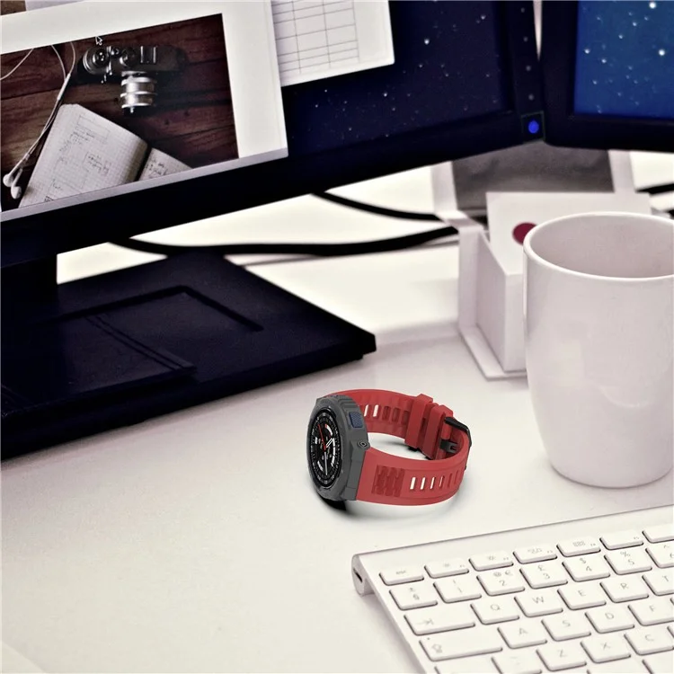 For Huami Amazfit Active Edge A2212 Replacement Wrist Band Soft Silicone Watch Strap - Pink