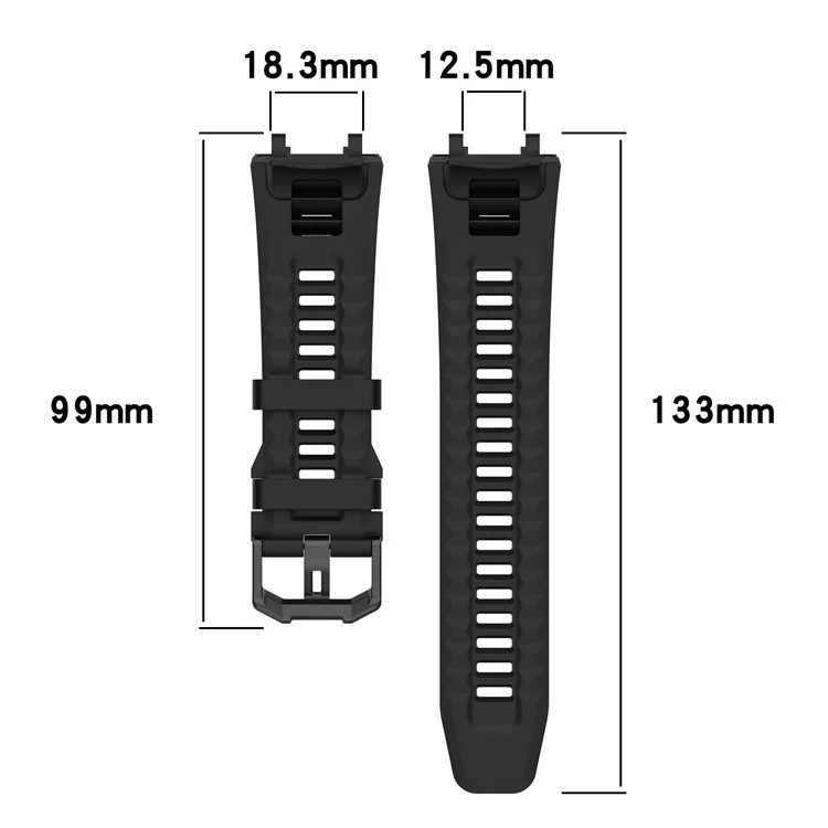 For Huami Amazfit Active Edge A2212 Replacement Wrist Band Soft Silicone Watch Strap - Pink