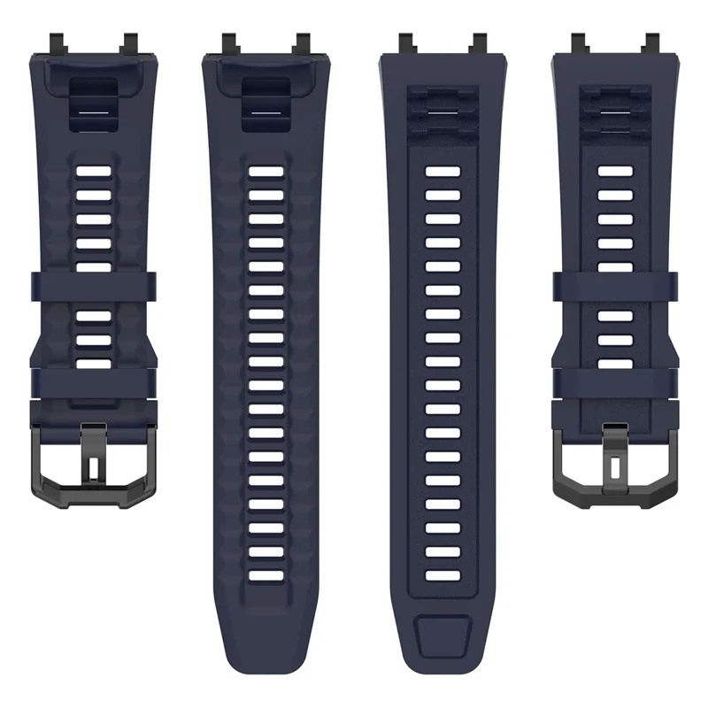 Zamiennik paska do Huami Amazfit Active Edge A2212 Miękki pasek z silikonu na zegarek - Ciemnoniebieski