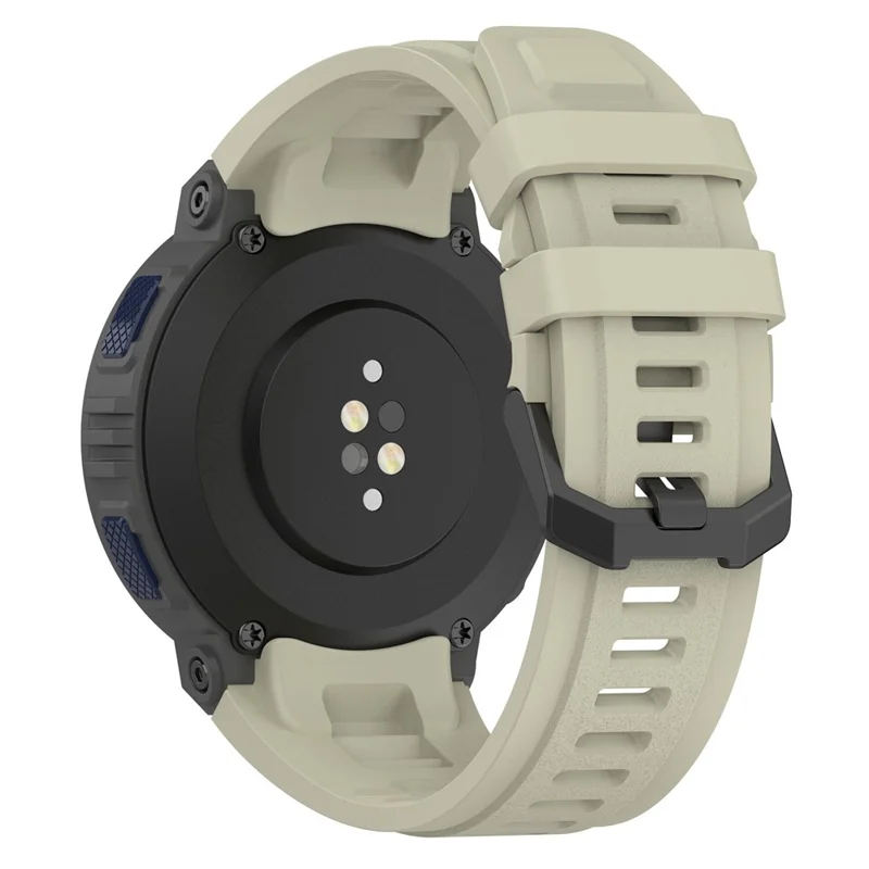 For Huami Amazfit Active Edge A2212 Replacement Wrist Band Soft Silicone Watch Strap - Rock Grey