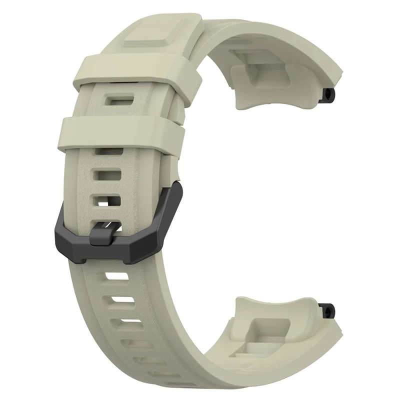 For Huami Amazfit Active Edge A2212 Replacement Wrist Band Soft Silicone Watch Strap - Rock Grey