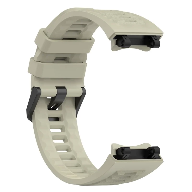 For Huami Amazfit Active Edge A2212 Replacement Wrist Band Soft Silicone Watch Strap - Rock Grey