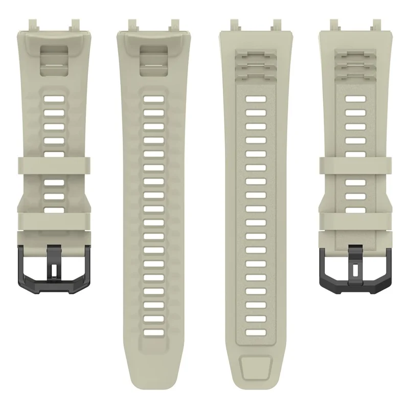 For Huami Amazfit Active Edge A2212 Replacement Wrist Band Soft Silicone Watch Strap - Rock Grey