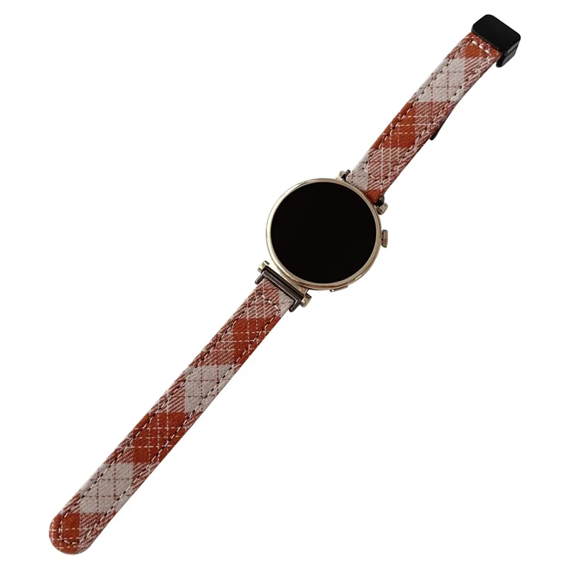 18mm Universal Wrist Watch Band Canvas Strap Replacement with Magnetic Buckle - Brown