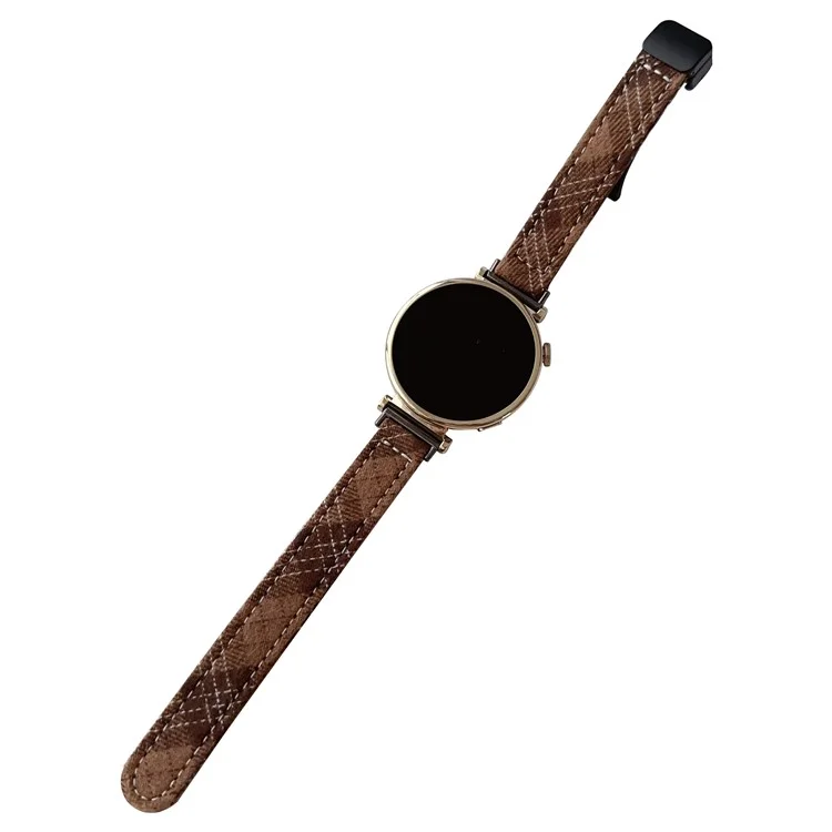 20mm Universal Replacement Wrist Band Magnetic Buckle Canvas Watch Strap - Tan