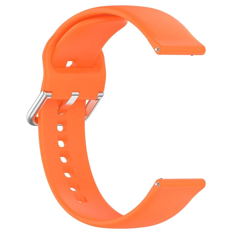 For Xplora X6 Play Silicone Sport Bands 20mm Replacement Watch Strap with Silver Buckle, Size: S - Orange