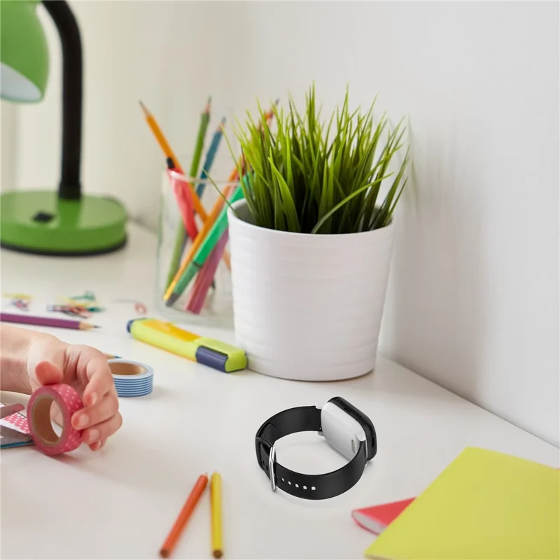 For Xplora X6 Play Silicone Sport Bands 20mm Replacement Watch Strap with Silver Buckle, Size: S - Yellow