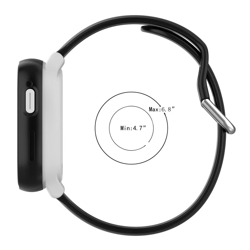 For Xplora X6 Play Silicone Sport Bands 20mm Replacement Watch Strap with Silver Buckle, Size: S - Yellow