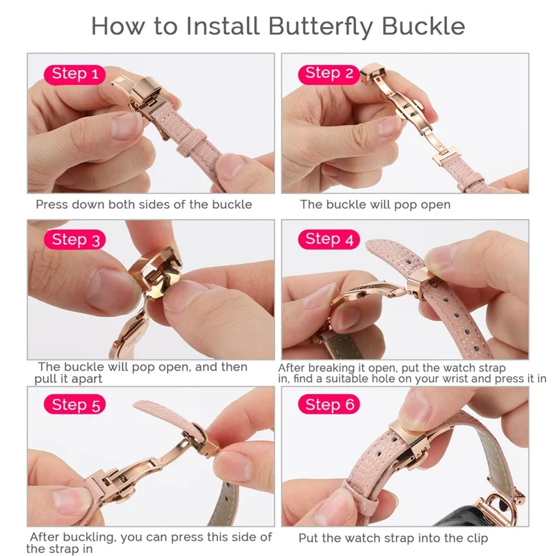 For Apple Watch Ultra 3 2 1 49mm / Series 11 10 46mm / 9 8 7 45mm / SE3 SE2 SE 6 5 4 44mm / 3 2 1 42mm Leather Watch Band - Dark Tan / Rose Gold Buckle