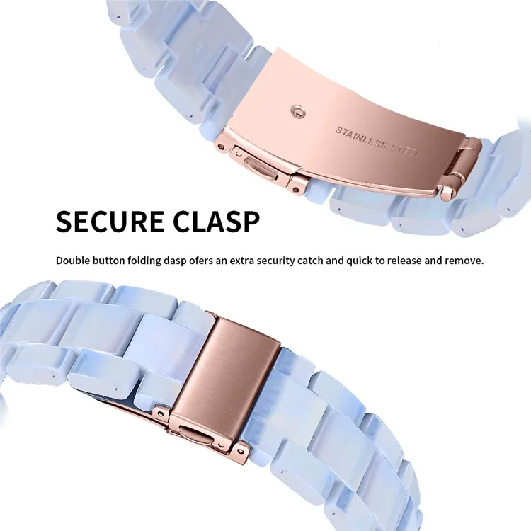 Para Misfit Vapor Resin Watch Strap Replacement Waterproof Watch Band - Baby Blue