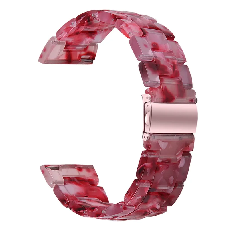 For Misfit Vapor Resin Watch Strap Replacement Waterproof Watch Band - Deep Pink
