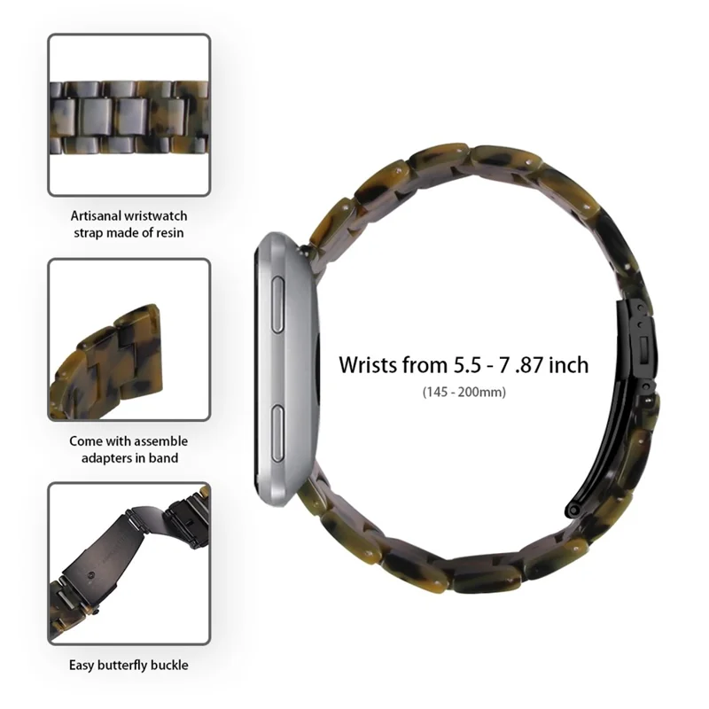 For Misfit Vapor Resin Watch Strap Replacement Waterproof Watch Band - Army Green