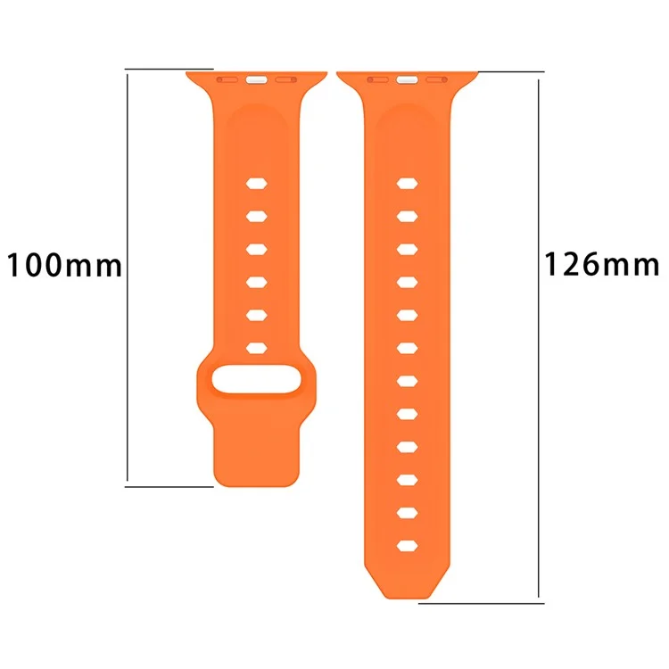 Watch Band for Apple Watch Series 10 42mm / 9 8 7 41mm / SE (2023) SE (2022) SE 6 5 4 40mm / 3 2 1 38mm Watch Band Texture Silicone Strap - Army Green