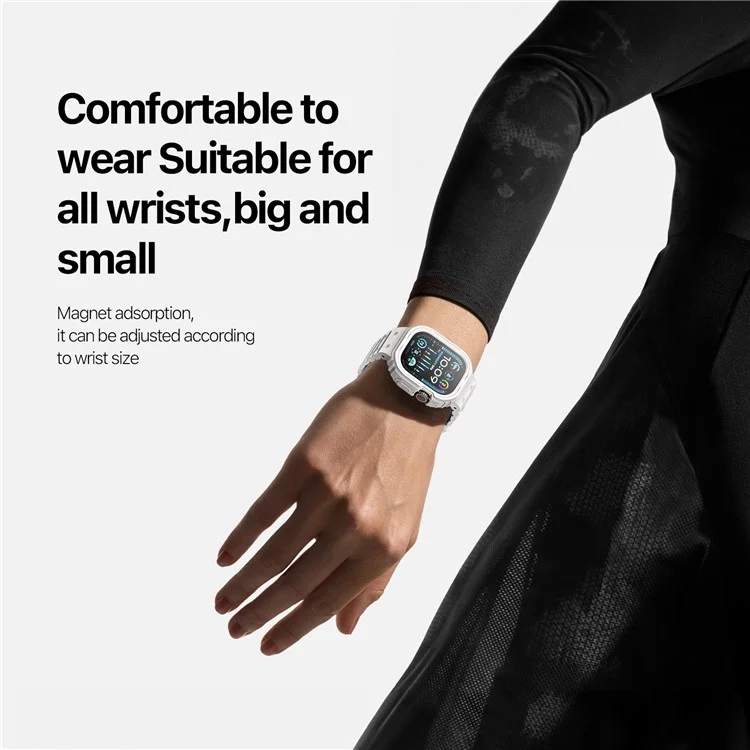 DUX DUCIS Série OA Bracelet monobloc pour Apple Watch Ultra / Ultra 2 de 49 mm avec boîtier - Étoile filante 