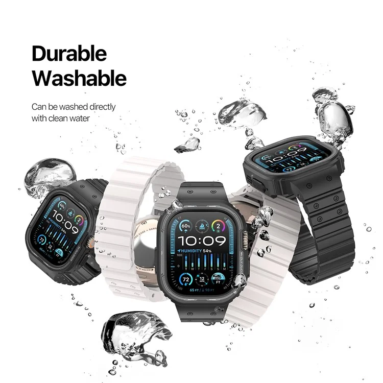 DUX DUCIS Série OA Bracelet monobloc pour Apple Watch Ultra / Ultra 2 de 49 mm avec boîtier - Étoile filante 