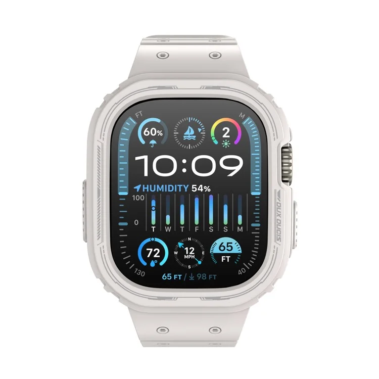DUX DUCIS Série OA Bracelet monobloc pour Apple Watch Ultra / Ultra 2 de 49 mm avec boîtier - Étoile filante 