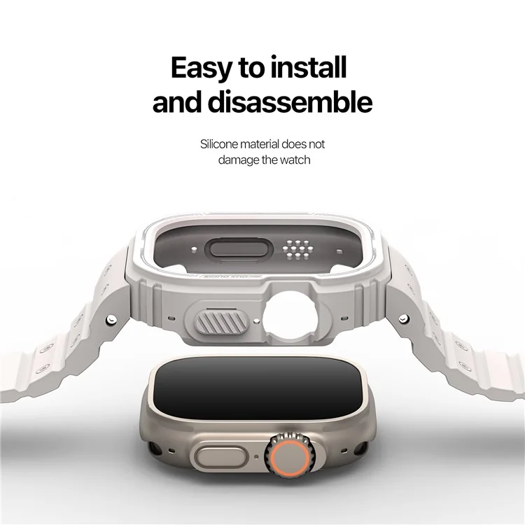 DUX DUCIS Série OA Bracelet monobloc pour Apple Watch Ultra / Ultra 2 de 49 mm avec boîtier - Étoile filante 