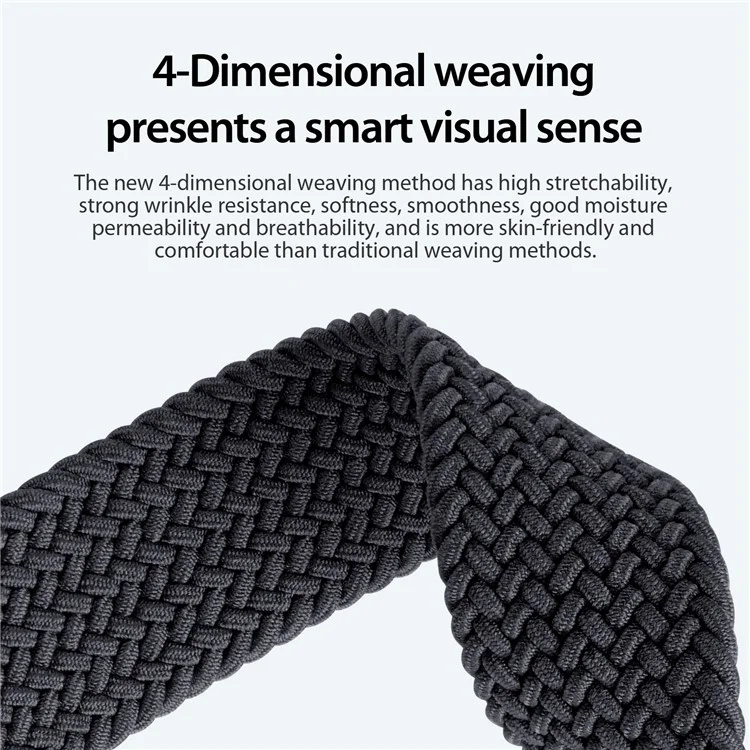 DUX DUCIS Mixture Pro Series Nylon Woven Strap for Samsung Galaxy Watch3 45mm / Huawei Watch Ultimate Magnetic Buckle 22mm Watchband - Mezzanotte