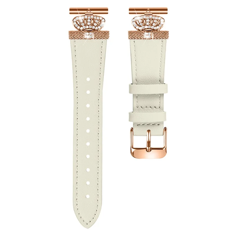 For Garmin Forerunner 645 / 645 Music Watch Band with Rose Gold Buckle Stylish Replace Strap - Apricot