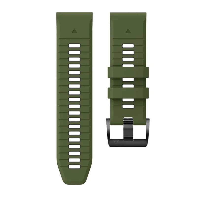 For Garmin Fenix 7 Pro / Fenix 7 Silicone Watch Bands Dual-Color Replacement Strap - Army Green+Black