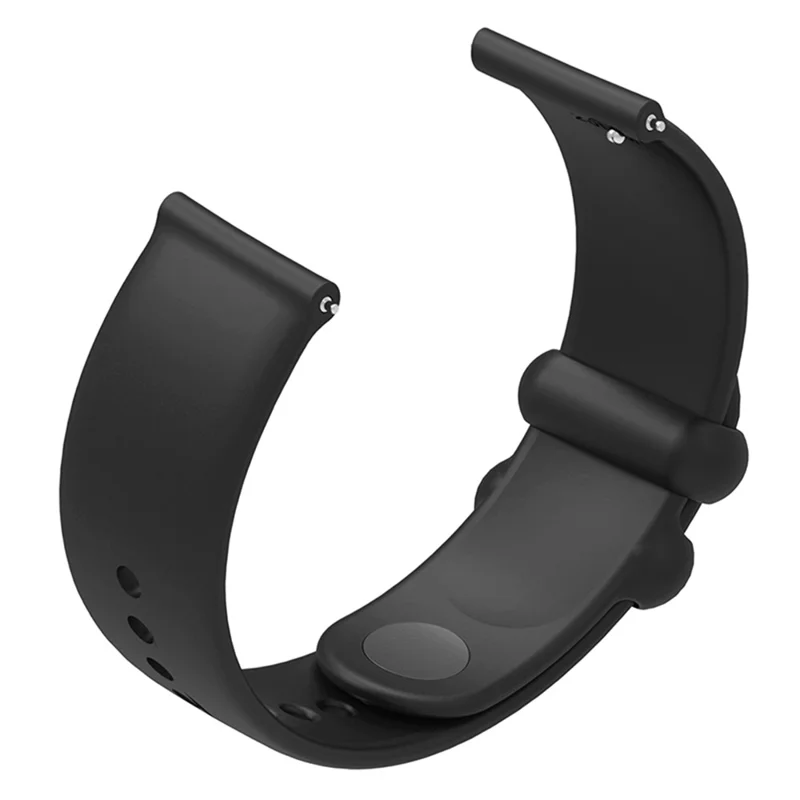 For Garmin Venu 3S / Forerunner 265S Watch Strap 18mm Silicone Replacement Watch Bands - Black