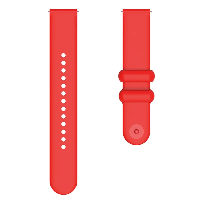 For Garmin Venu 3S / Forerunner 265S Watch Strap 18mm Silicone Replacement Watch Bands - Red