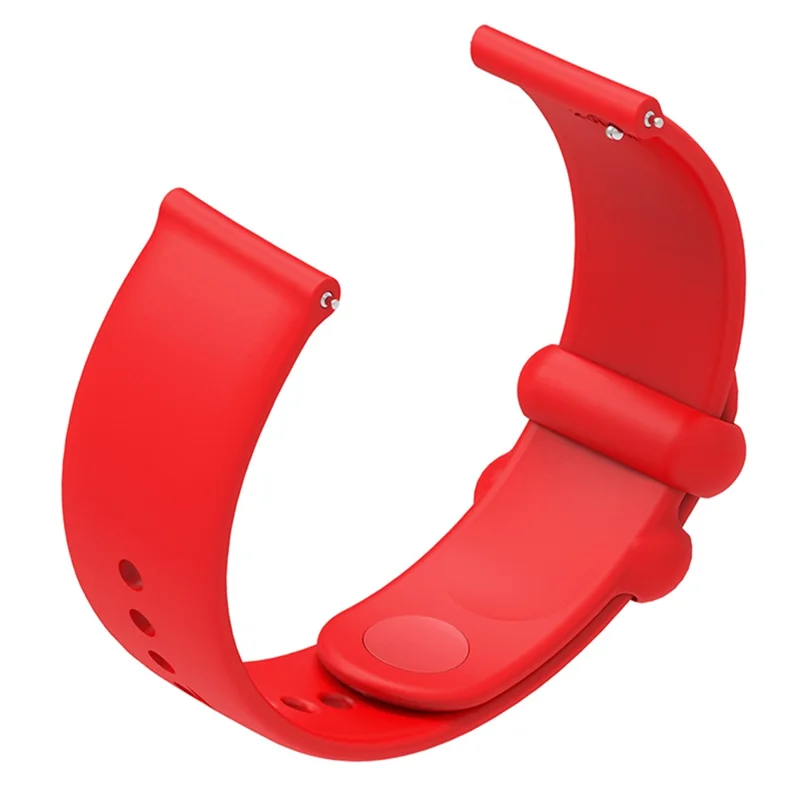 For Garmin Venu 3S / Forerunner 265S Watch Strap 18mm Silicone Replacement Watch Bands - Red