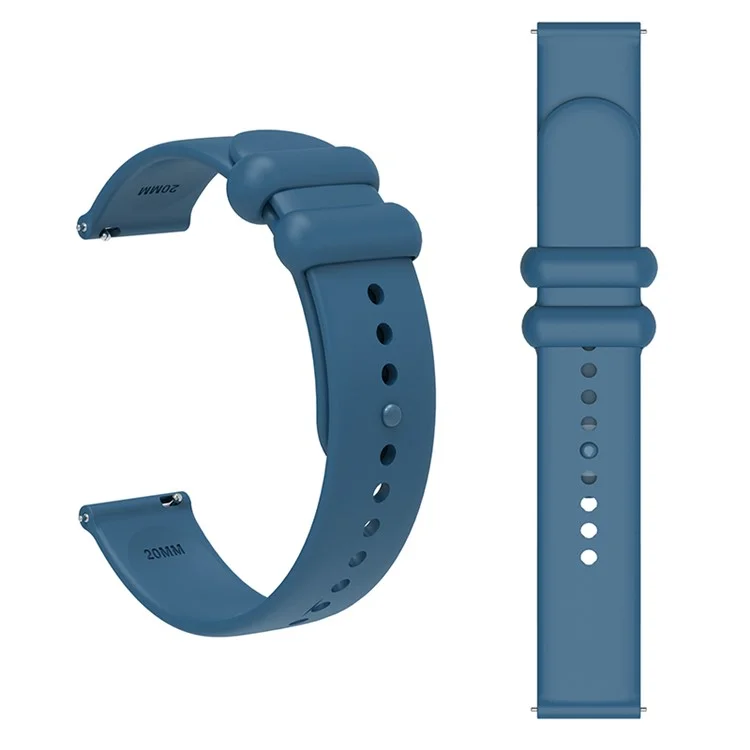 For Garmin Venu 3S / Forerunner 265S Watch Strap 18mm Silicone Replacement Watch Bands - Rock Cyan