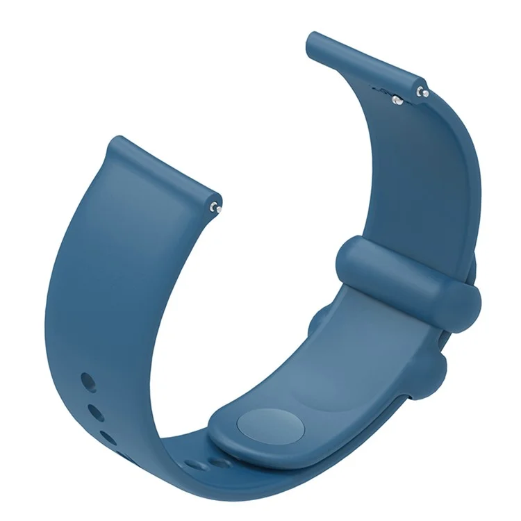 For Garmin Venu 3S / Forerunner 265S Watch Strap 18mm Silicone Replacement Watch Bands - Rock Cyan