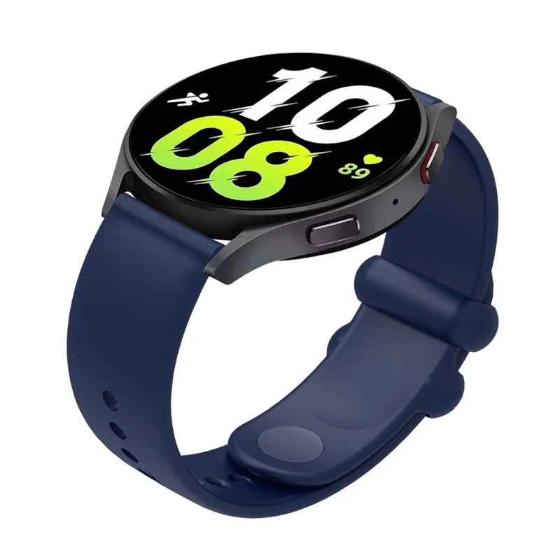 For Samsung Gear S3 / Huami Amazfit Pace Sport Band 22mm Waterproof Silicone Strap - Navy Blue