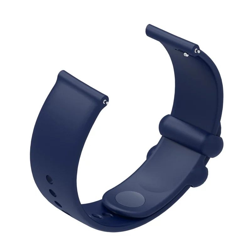 For Samsung Gear S3 / Huami Amazfit Pace Sport Band 22mm Waterproof Silicone Strap - Navy Blue