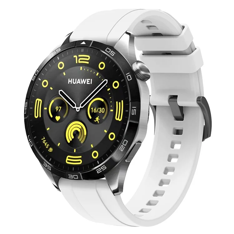 Para Huawei Watch GT 4 46mm Reloj Inteligente Banda 22mm Correa de Silicona de Repuesto - Blanco