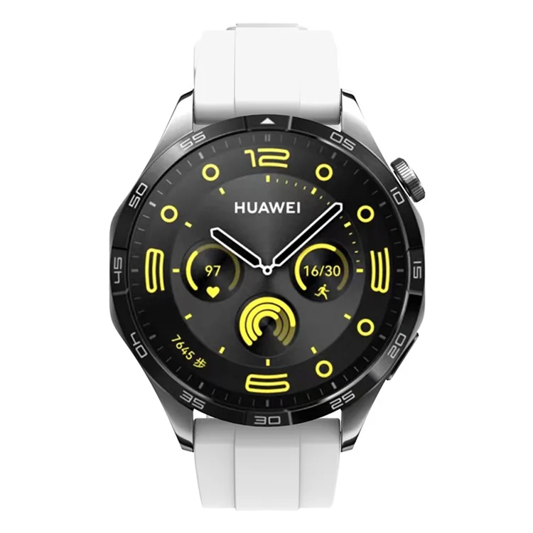Para Huawei Watch GT 4 46mm Reloj Inteligente Banda 22mm Correa de Silicona de Repuesto - Blanco