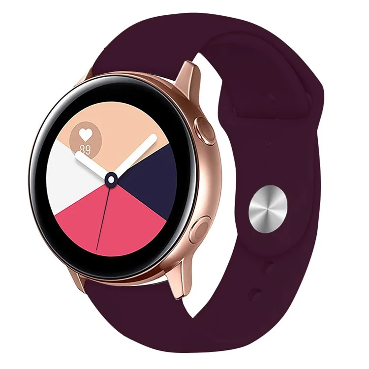 KALEBOL KLB-DKGJ-001 Per Samsung Galaxy Watch6 Classic 47mm 43mm Cinturino per Orologio 20mm in Silicone - Rosso Vino