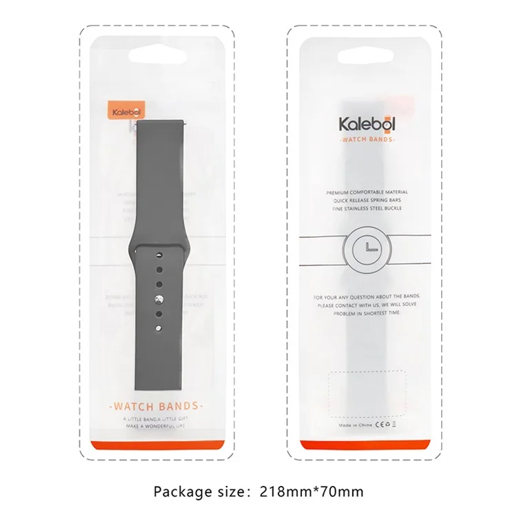 KALEBOL KLB-DKGJ-001 Per Samsung Galaxy Watch6 Classic 47mm 43mm Cinturino per Orologio 20mm in Silicone - Rosso Vino
