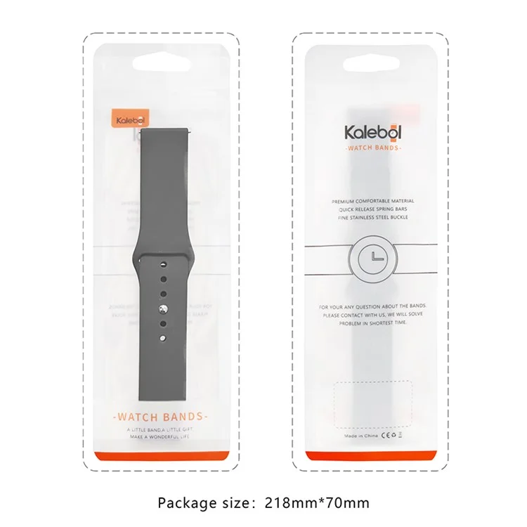 KALEBOL KLB-DKGJ-001 Para Huawei Watch GT 4 41mm / Garmin Venu 3S 18mm Bracelete de Relógio de Silicone - Branco