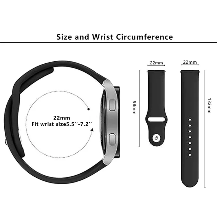KALEBOL KLB-DKGJ-001 For Samsung Galaxy Watch3 45mm / Garmin Venu 3 Watch Strap 22mm Silicone Band - Purple