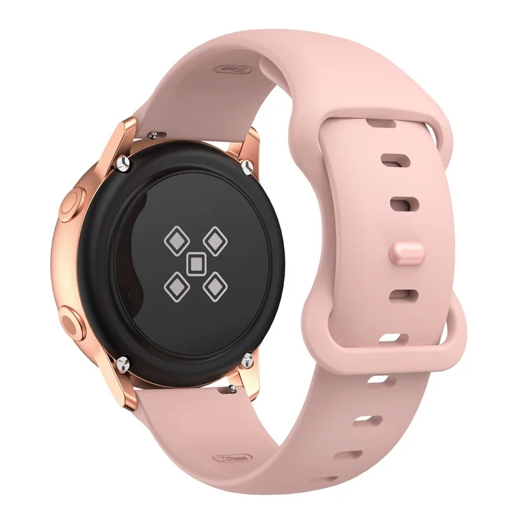 KALEBOL KLB-HDKGJ-001 Für Samsung Galaxy Watch3 45mm Silikonband 22mm Uhrenarmband mit Schmetterlingschnalle - Pink