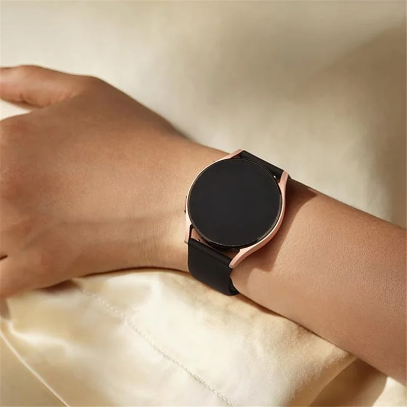 KALEBOL KLB-HDKGJ-001 Para Samsung Galaxy Watch6 Classic 43mm / 47mm Correa de Reloj 20mm Correa de Silicona - Negro