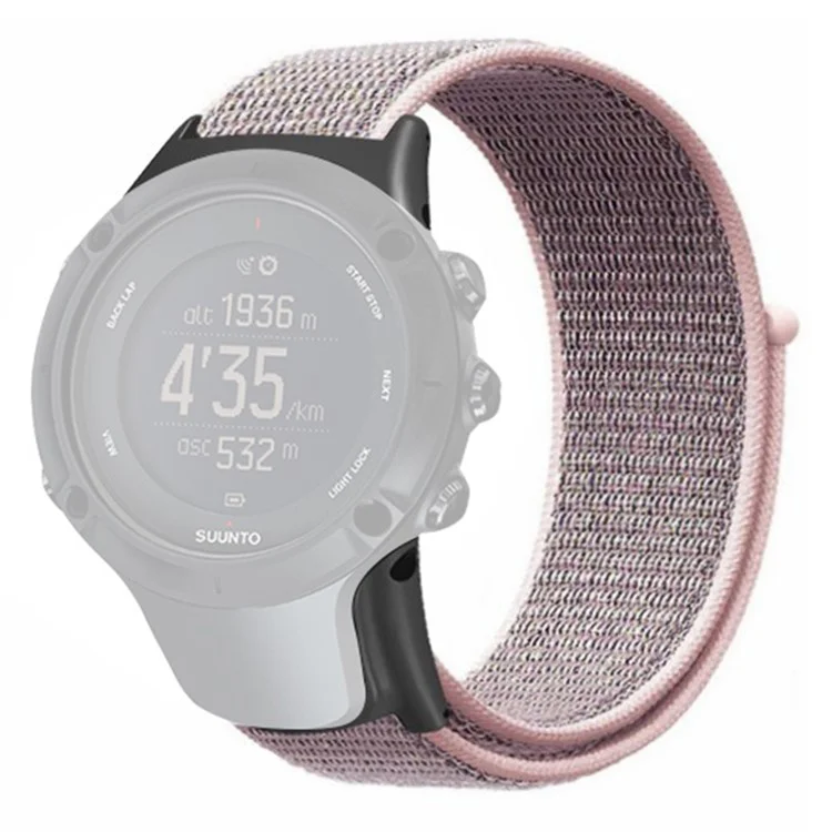 Для ремешка Sunnto Ambit 3 / Ambit 3 Sport / Ambit 3 Run Peak Watch Band Nylon Sport Loop Watch - Розовый